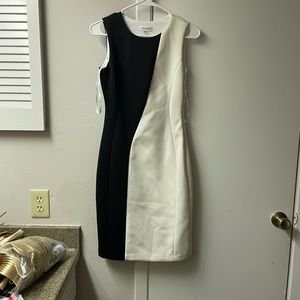 Blackrock and white Calvin Klein dress size 4 worn once